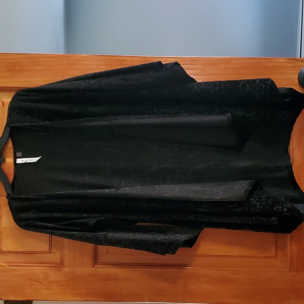 Burn out velvet duster